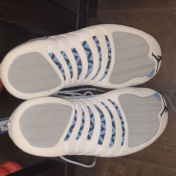 Nike Air Jordan 12 XII Retro Grey University Blue 14 White - Picture 5 of 7